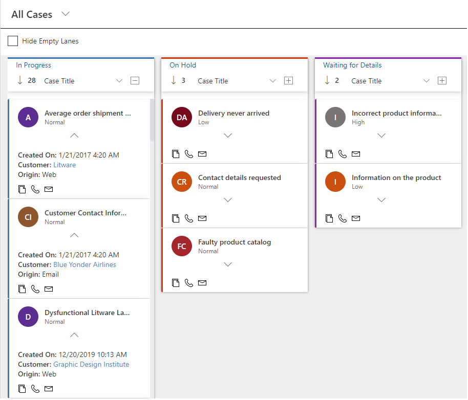 Kanban View within Dynamics 365 CRM