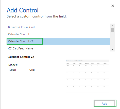 Enhanced Calendar Control