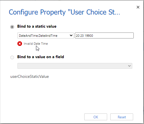 PCF Dataset control