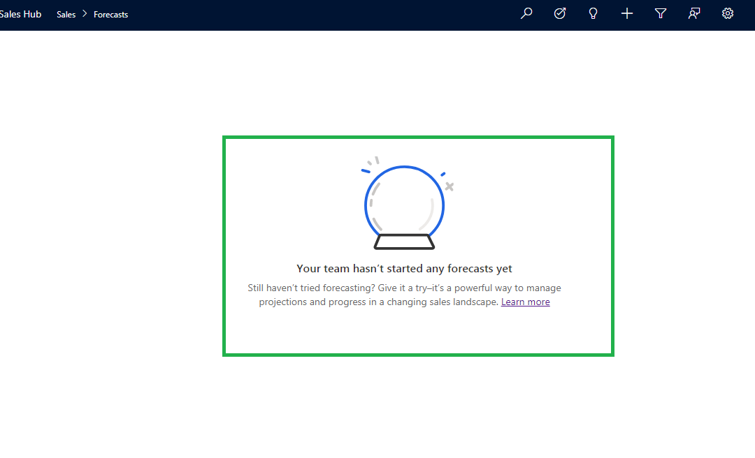 Sales Forecast Projection in Dynamics 365 CRM