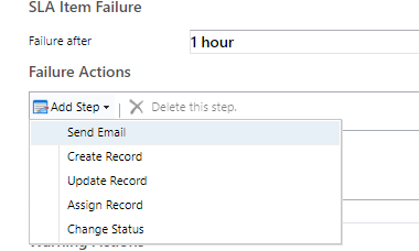 Use Power Automate in SLA to configure Actions