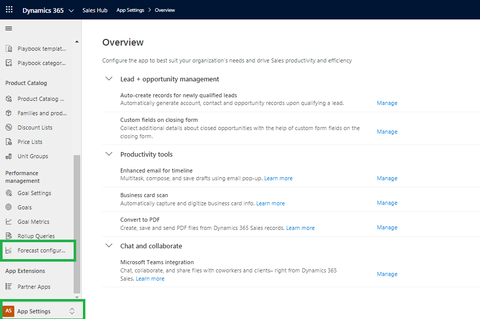 Sales Forecast Projection in Dynamics 365 CRM