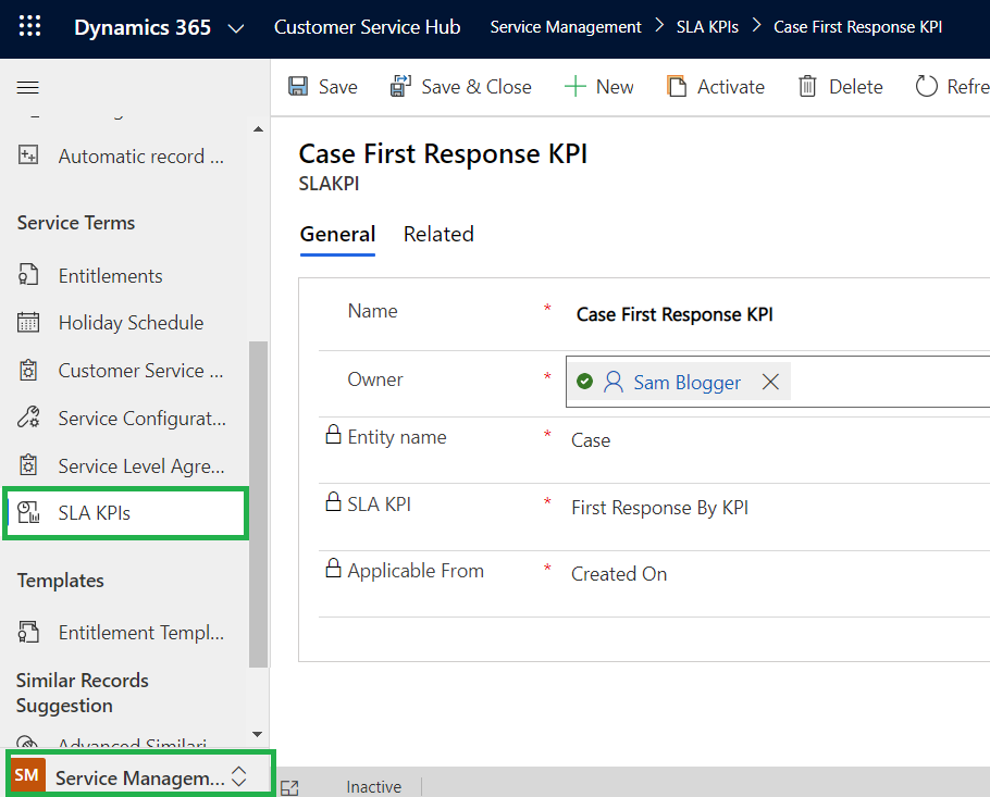 Use Power Automate in SLA to configure Actions