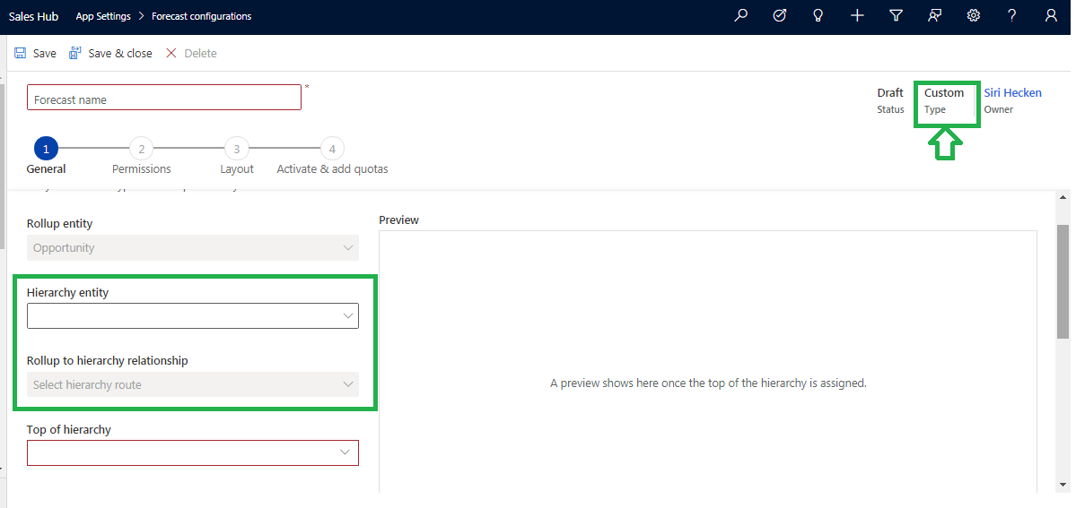 Sales Forecast Projection in Dynamics 365 CRM