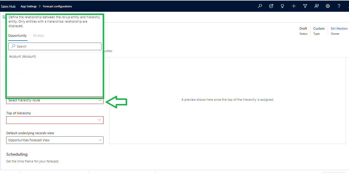 Sales Forecast Projection in Dynamics 365 CRM