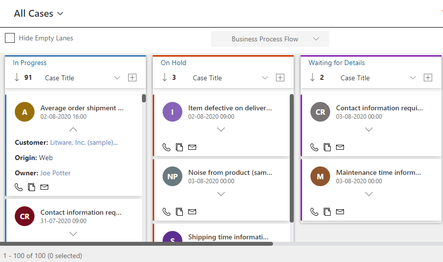 Kanban View or Mind Map View within Dynamics 365 CRM 