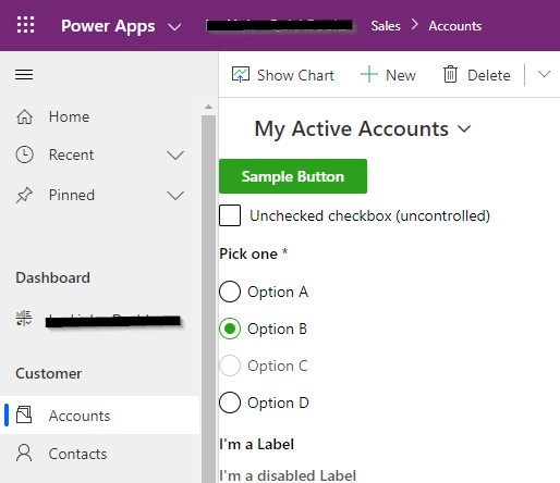 Match theme of Dynamics 365 App in Power Apps Control Framework – Part 2