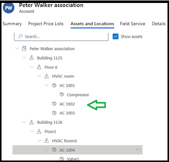 Use of Dynamics 365 CRM Field Service features - Functional Locations and Asset Hierarchy