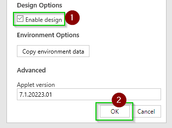Design Mode – Edit Data in Excel
