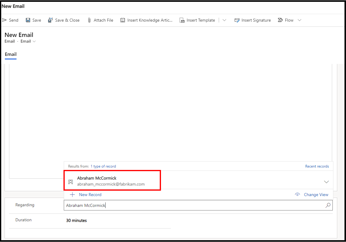 How to set value in aregarding field using Easyrepro in Dynamics CRM