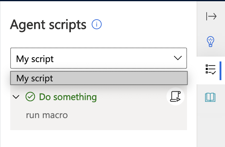 Release 2020 Wave 2 - Agent Scripts and Macros as part of Customer Service workspace explored