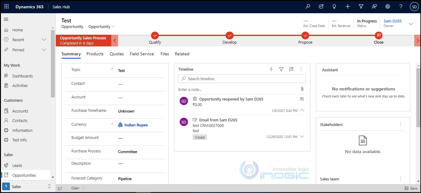 Managing header and footer of the form in Dynamics 365