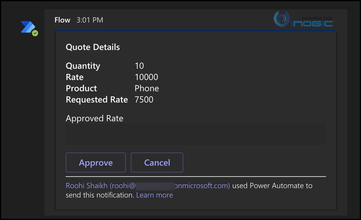 Actionable messages in MicrosoftTeams with Adaptive Cards