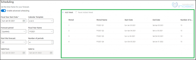 Advanced Scheduling in Dynamics 365 Sales Forecasting - Microsoft ...
