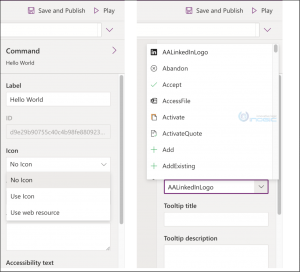 New Command bar designer using PowerFx for Dataverse and Dynamics 365 CRM apps now in Preview