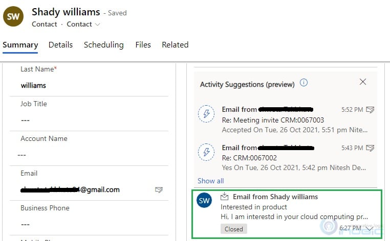 Premium Auto Capture in Dynamics 365 CRM