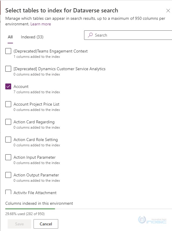 Configuring Dataverse Search in Dynamics 365