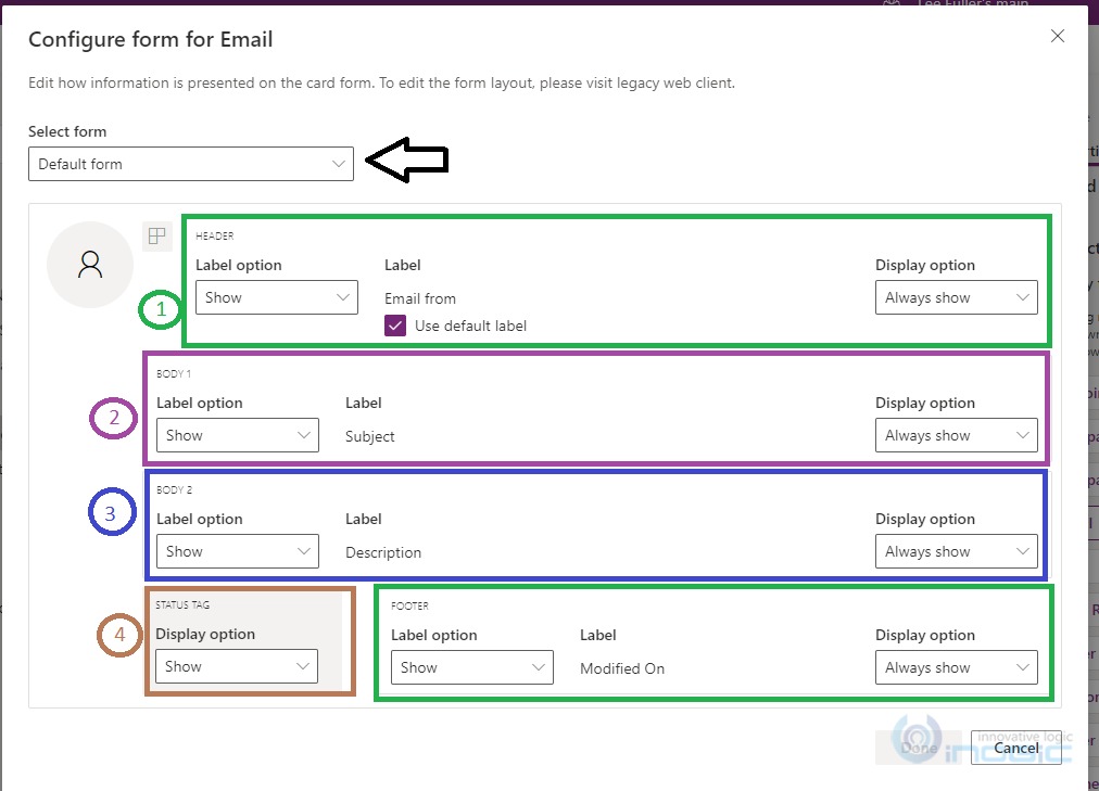 Configuring Timeline activity