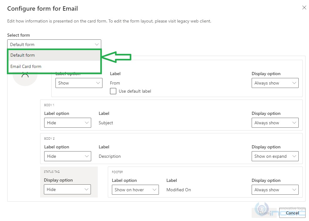 Configuring Timeline activity