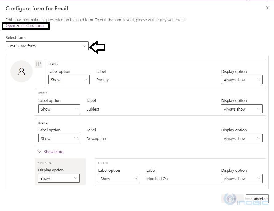 Configuring Timeline activity