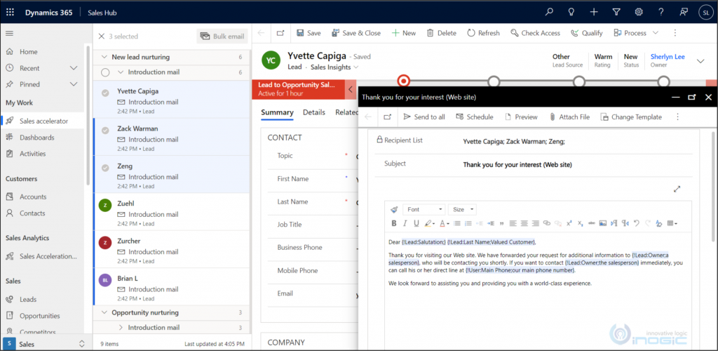 How to use Bulk Email feature in Sales Accelerator - Microsoft Dynamics ...