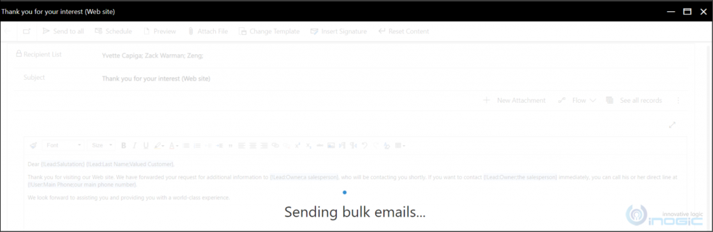How to use Bulk Email feature in Sales Accelerator - Microsoft Dynamics ...