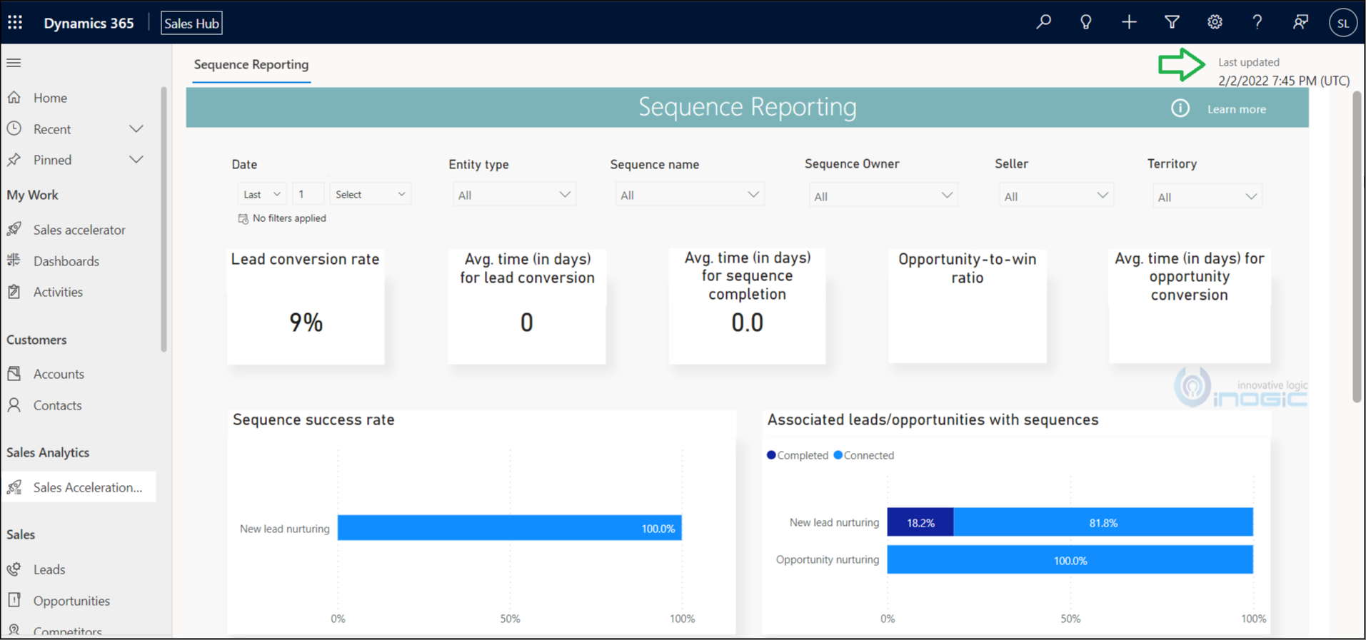 Configuring Sales Acceleration reporting