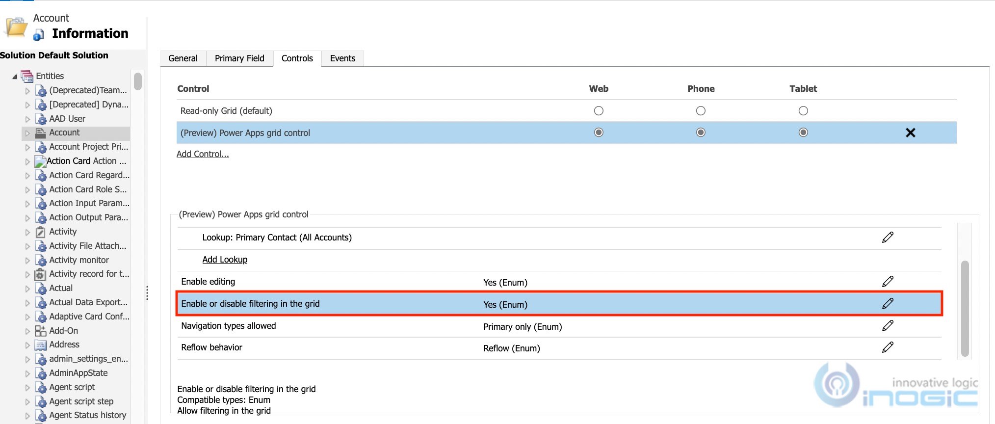 Power Apps Grid control