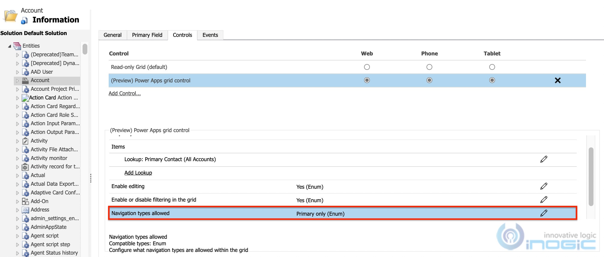 Power Apps Grid control