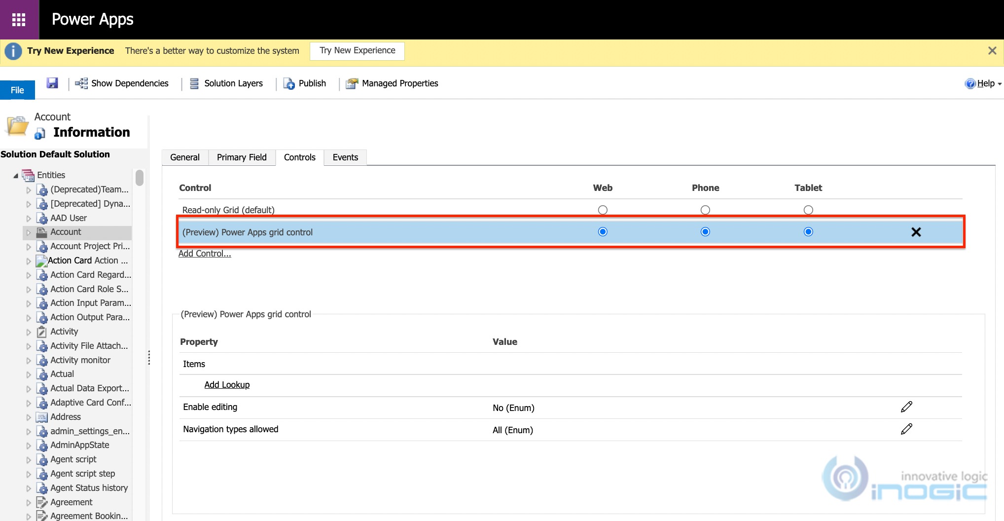 Power Apps Grid control