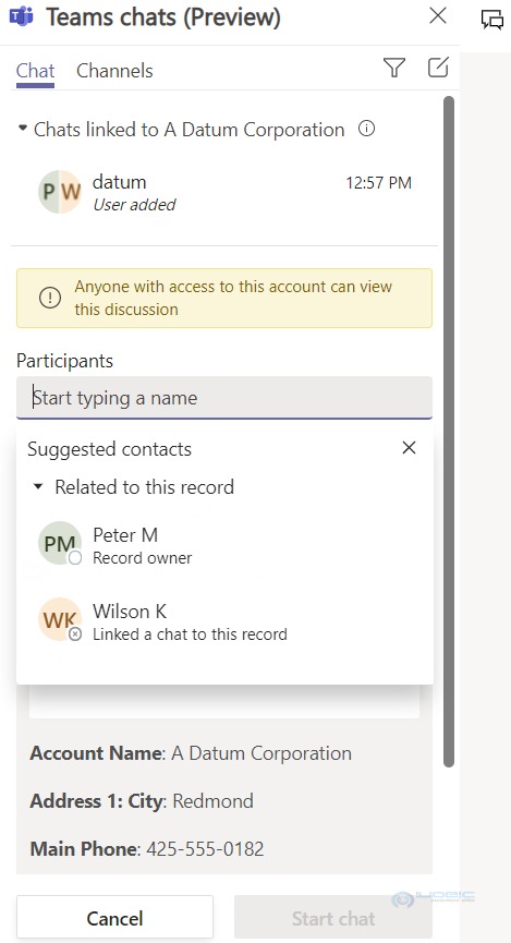 Microsoft Teams chat