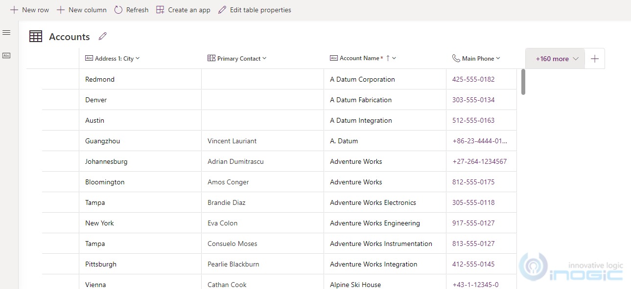 Dataverse Tables