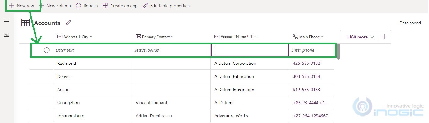 Dataverse Tables