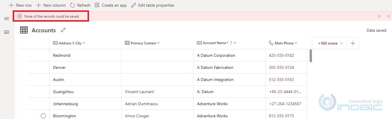 Dataverse Tables