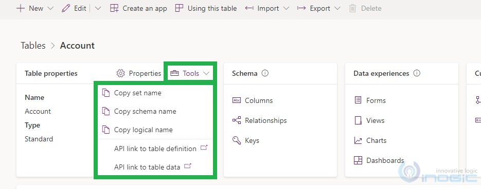 Dataverse Tables