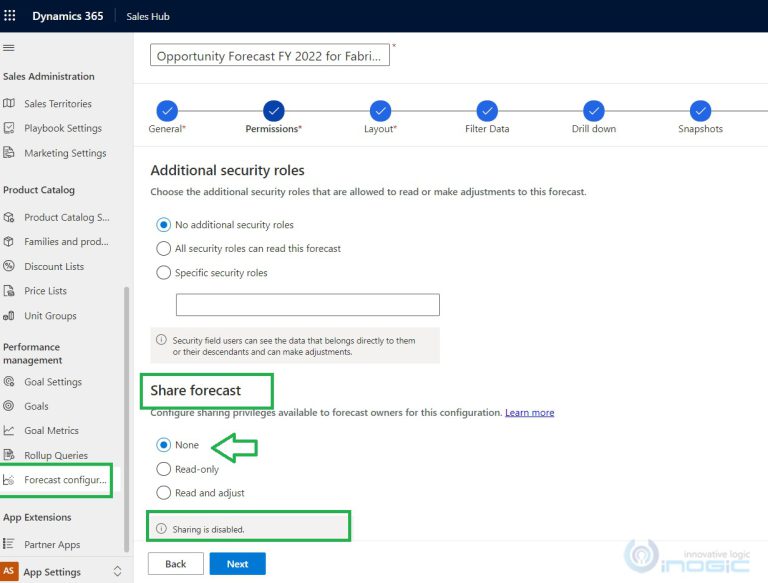 Exploring sharing capabilities in Dynamics 365 CRM sales forecasting ...
