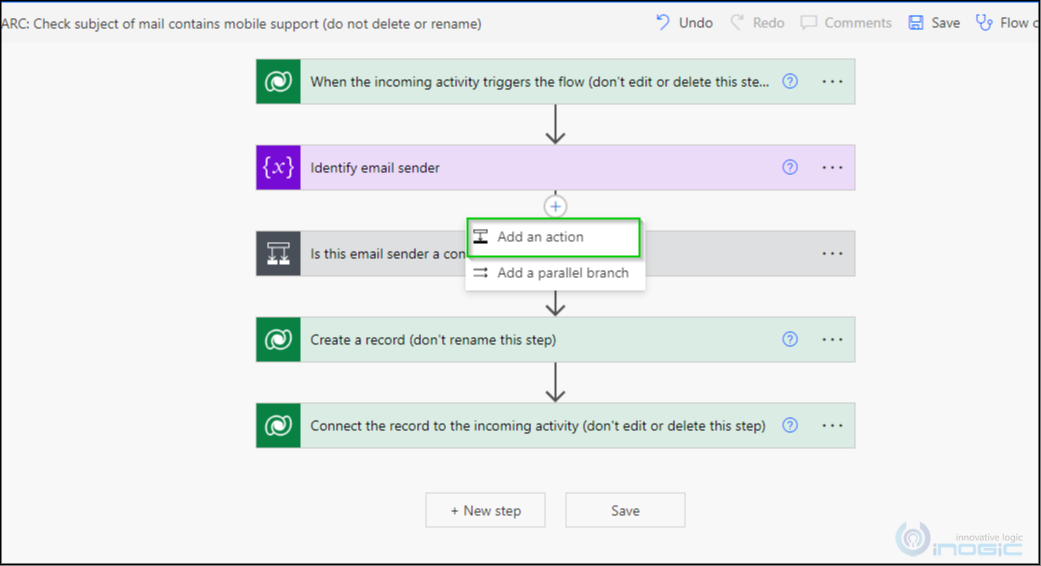 map a contact in Power Automate