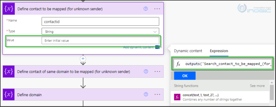 map a contact in Power Automate