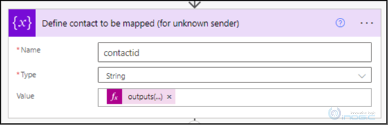 map a contact in Power Automate