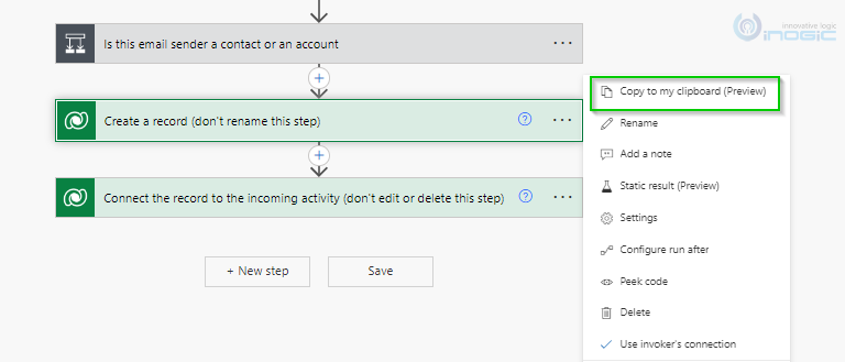 map a contact in Power Automate