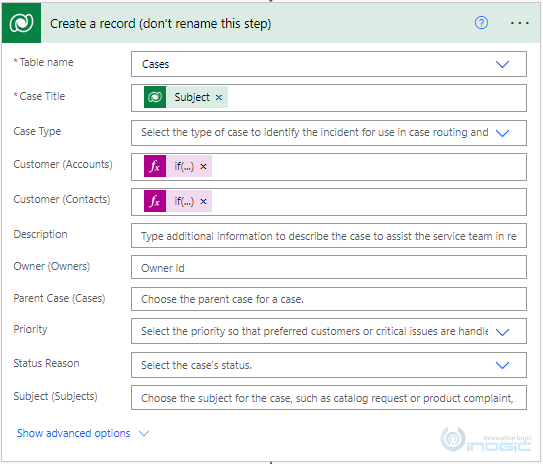 map a contact in Power Automate