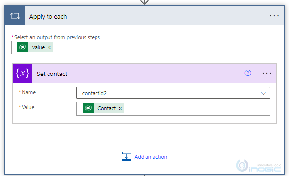 map a contact in Power Automate