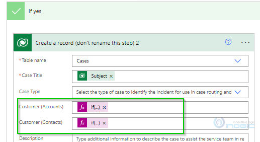 map a contact in Power Automate