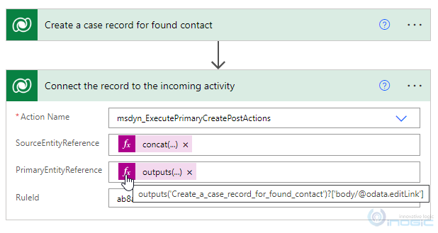 map a contact in Power Automate