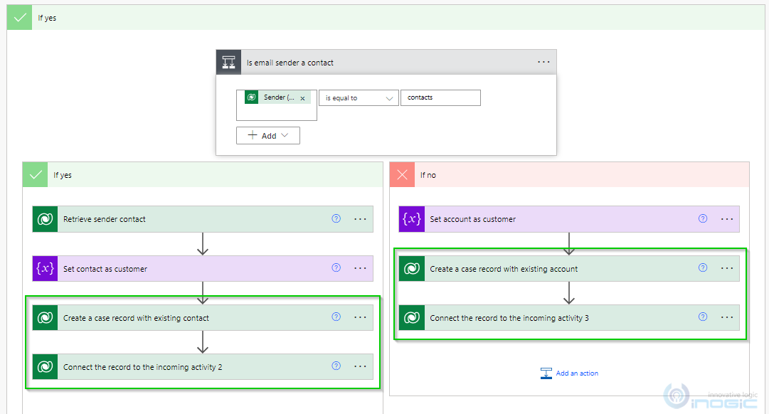 map a contact in Power Automate