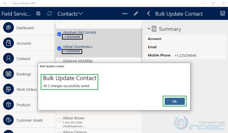 Bulk Update records in Resco Mobile App within Dynamics 365/CRM and ...