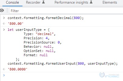 Formatting API in PCF Control