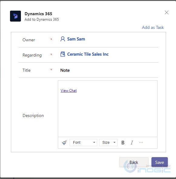 Microsoft Teams in Dynamics 365