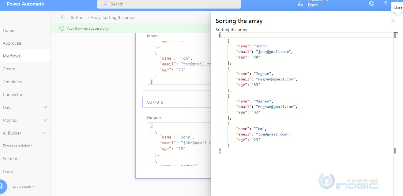 Power Automate flow