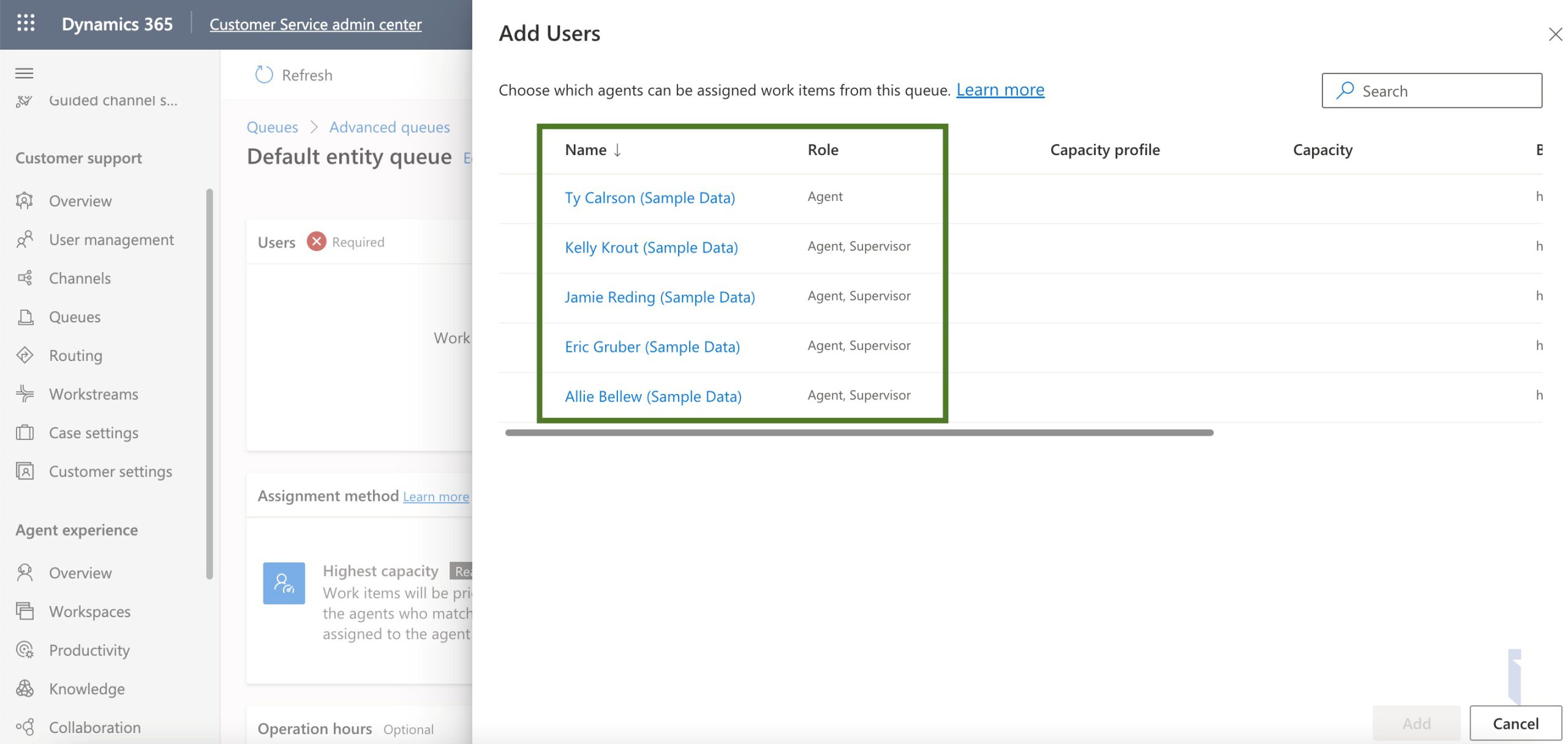 Configuring custom views